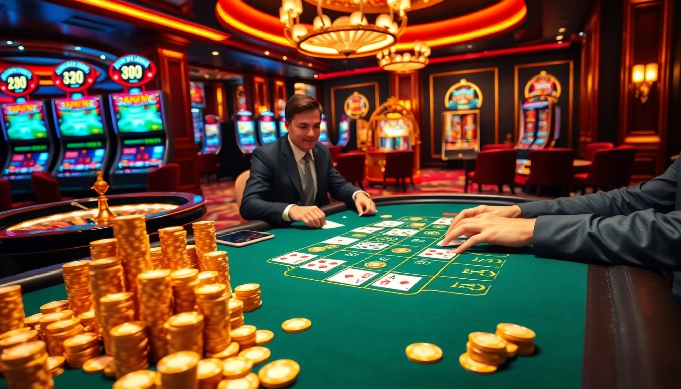 Experience the thrill of QQ88 casino with vibrant poker chips and engaging blackjack games.